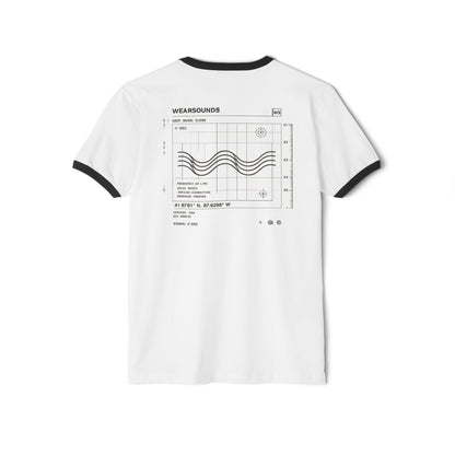 SIGNAL GRID IDENTITY TEE  |   Unisex Ringer T-Shirt  - Chest Logo/Back Graphic