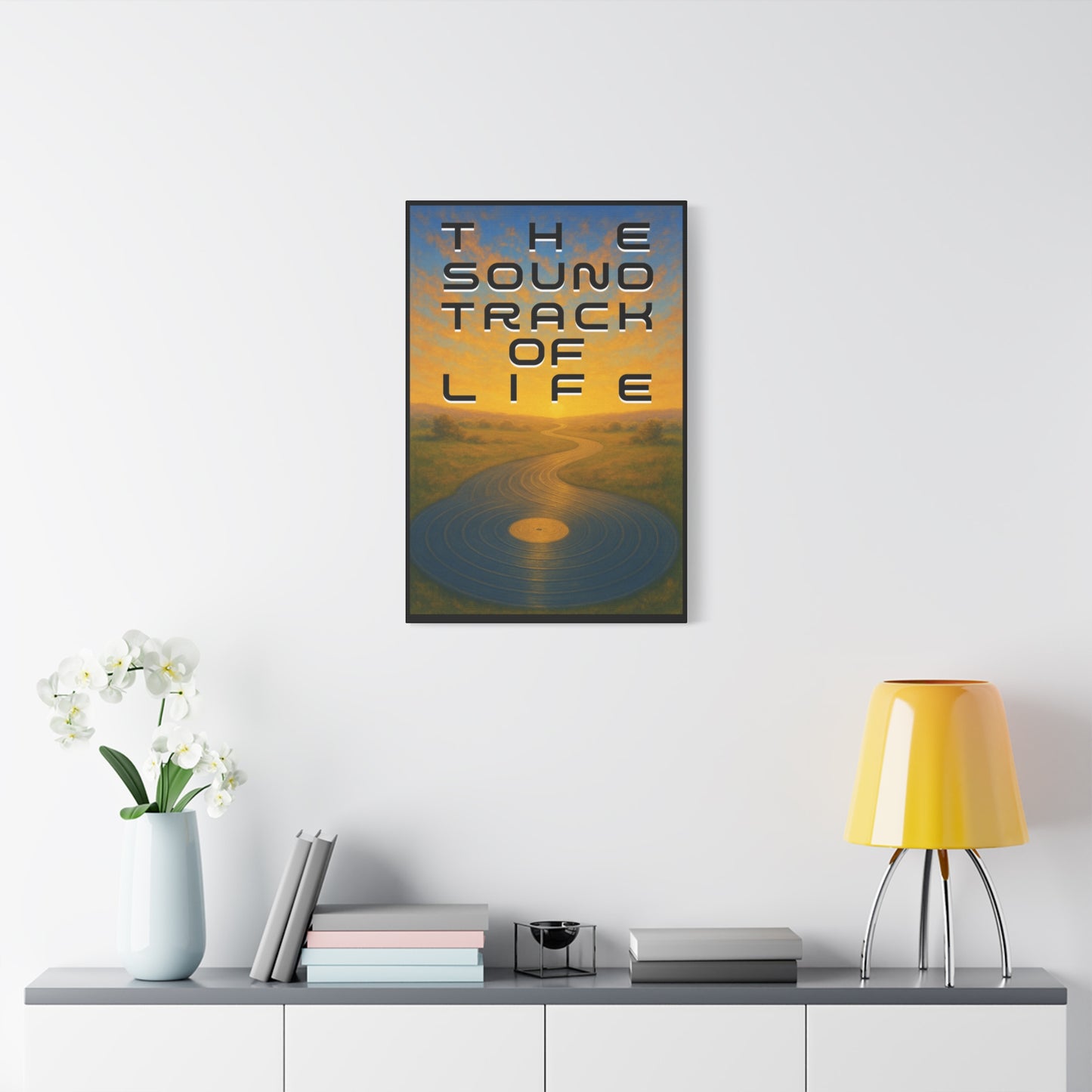 THE SOUNDTRACK OF LIFE - Art Canvas Print, Music Decor, Nature Scene Wall Art  - 20" x 30" (vertical) - Gift for Musicians, Room Decor, Home Decor