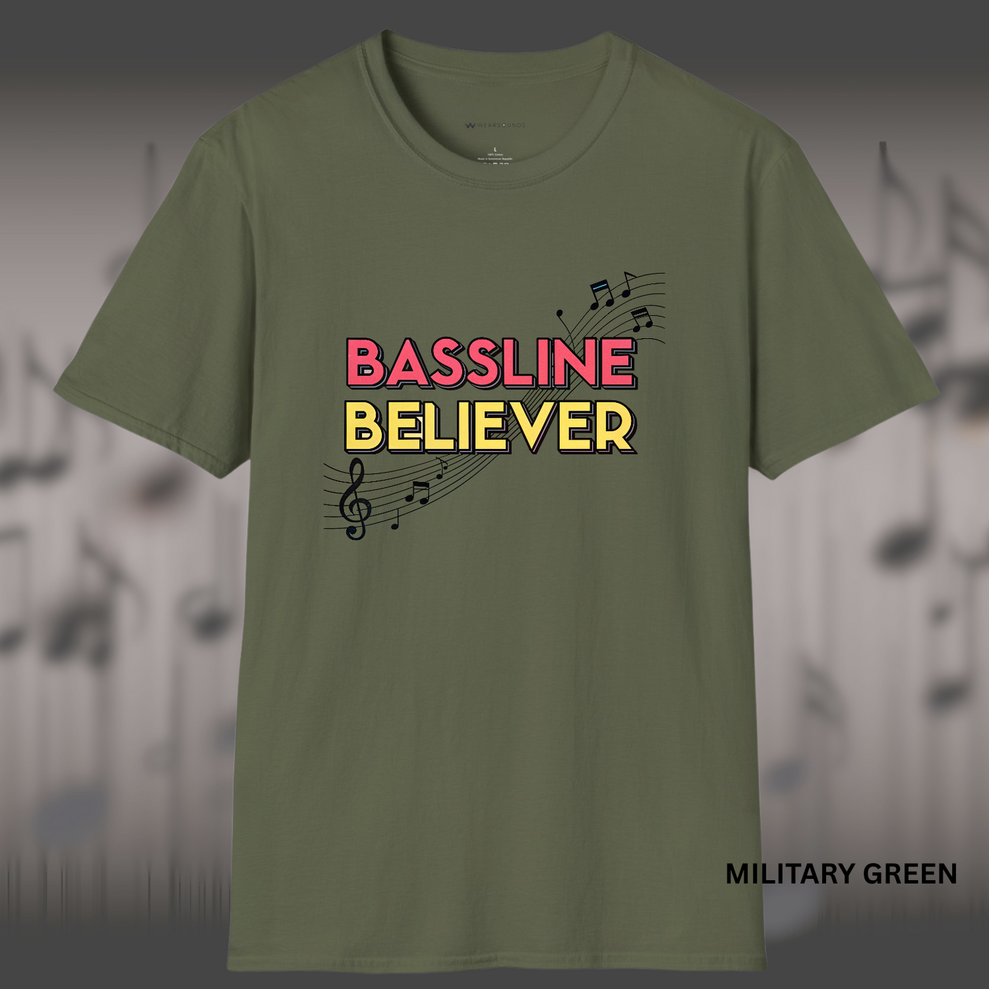 BASSLINE BELIEVER     | T-SHIRT - 7 colors - 9 sizes | Bass isn’t background — it’s the backbone.