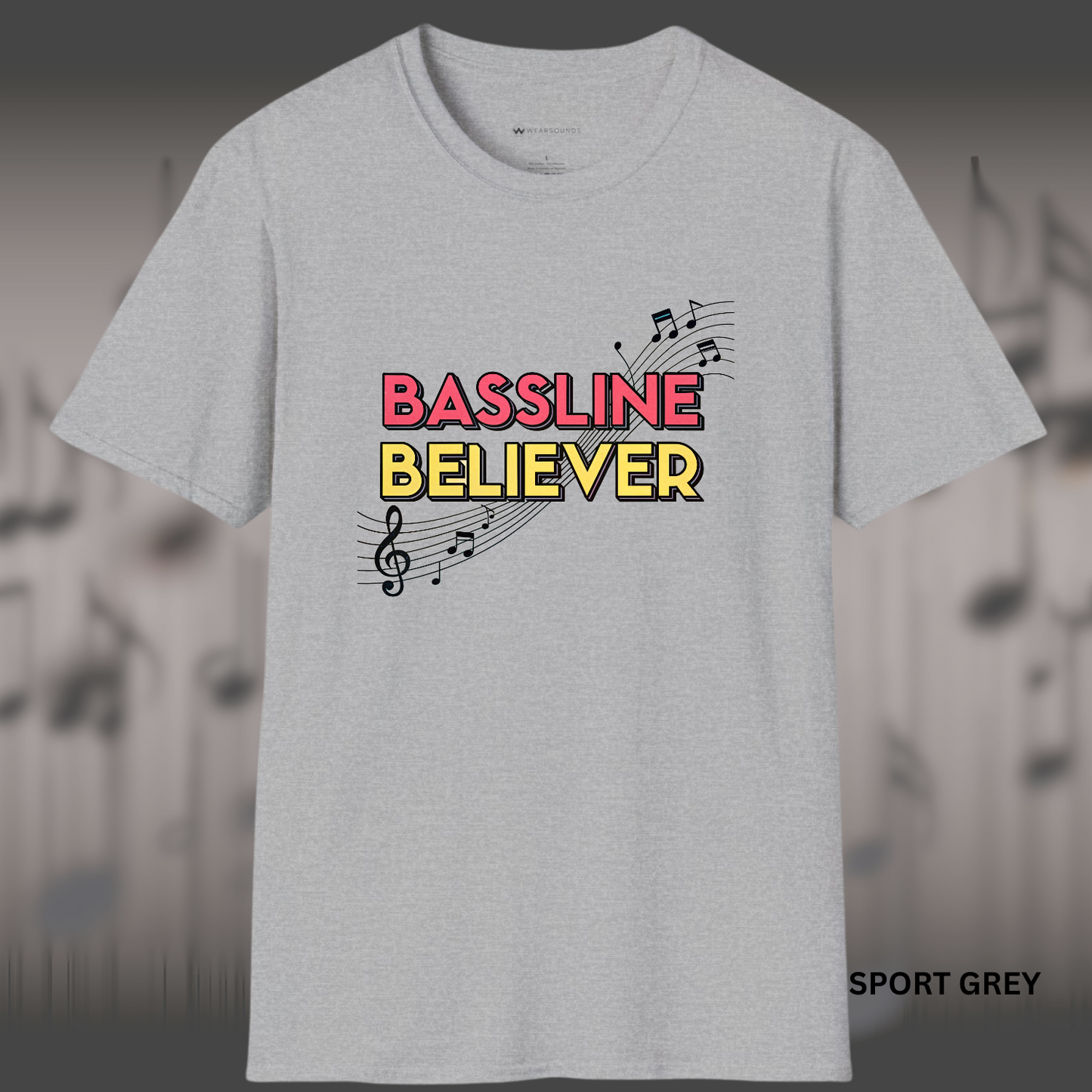 BASSLINE BELIEVER     | T-SHIRT - 7 colors - 9 sizes | Bass isn’t background — it’s the backbone.