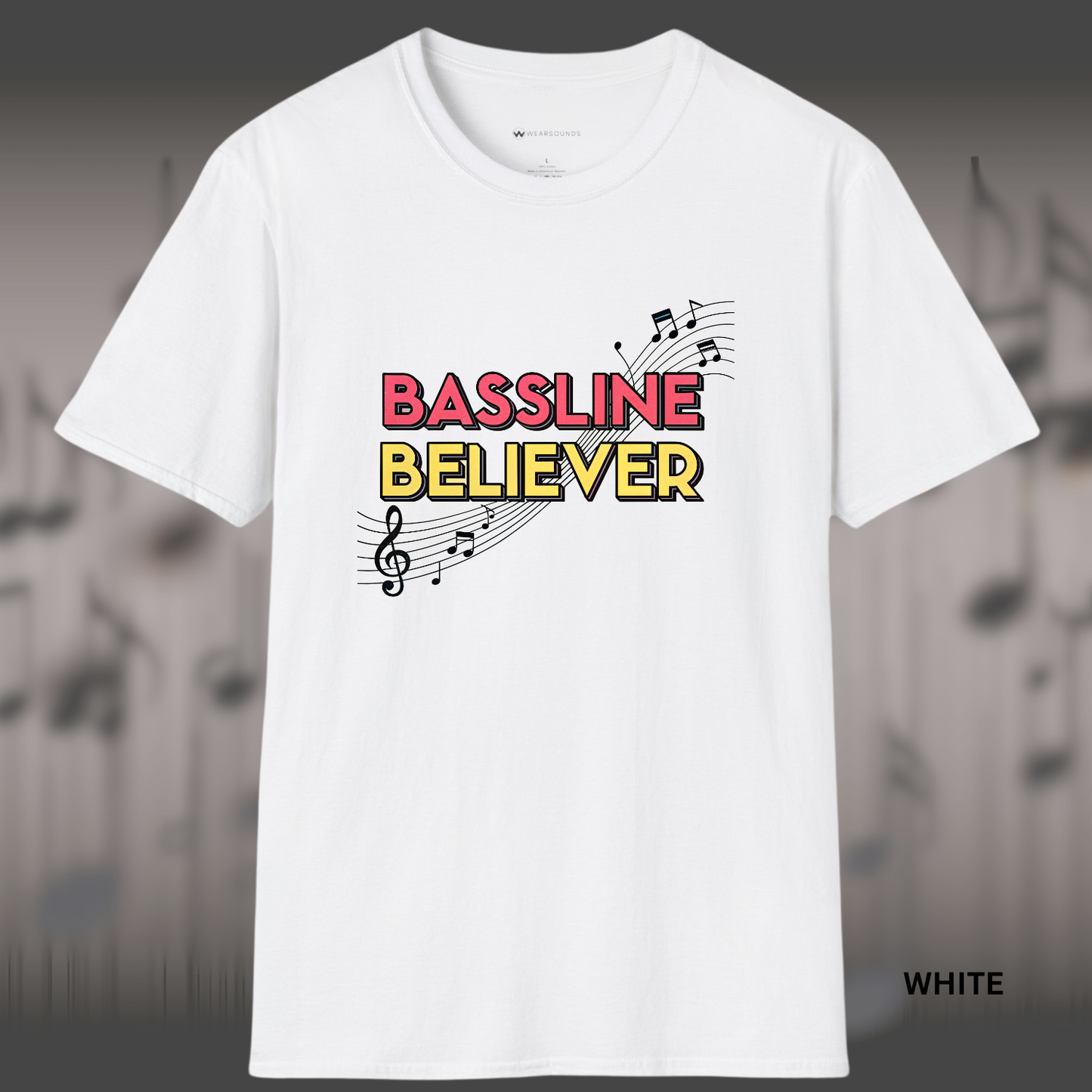 BASSLINE BELIEVER     | T-SHIRT - 7 colors - 9 sizes | Bass isn’t background — it’s the backbone.