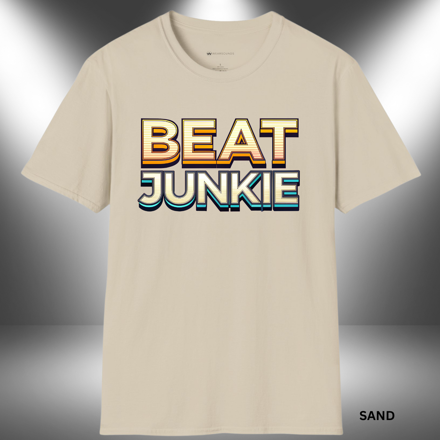 BEAT JUNKIE       | T-SHIRT - 7 colors - 9 sizes |  Great gift for Music producers,  Drummers and beatmakers.