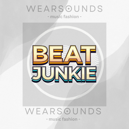 BEAT JUNKIE       | T-SHIRT - 7 colors - 9 sizes |  Great gift for Music producers,  Drummers and beatmakers.