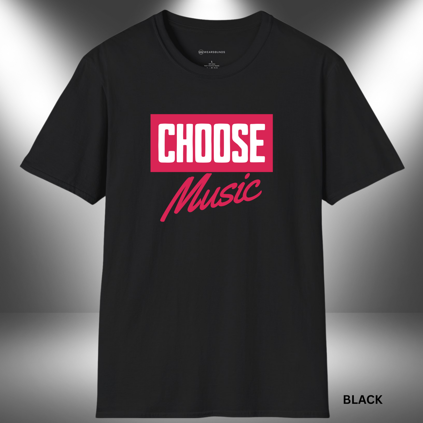 CHOOSE MUSIC        | T-SHIRT - 7 colors - 9 sizes  |  Gifts for music lovers, Musicians, music teachers, producers, and DJs