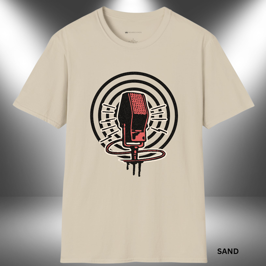 CLASSIC MIC    | T-SHIRT - 6 colors - 9 sizes  |  Retro Microphone Graphic Tee for Music Lovers