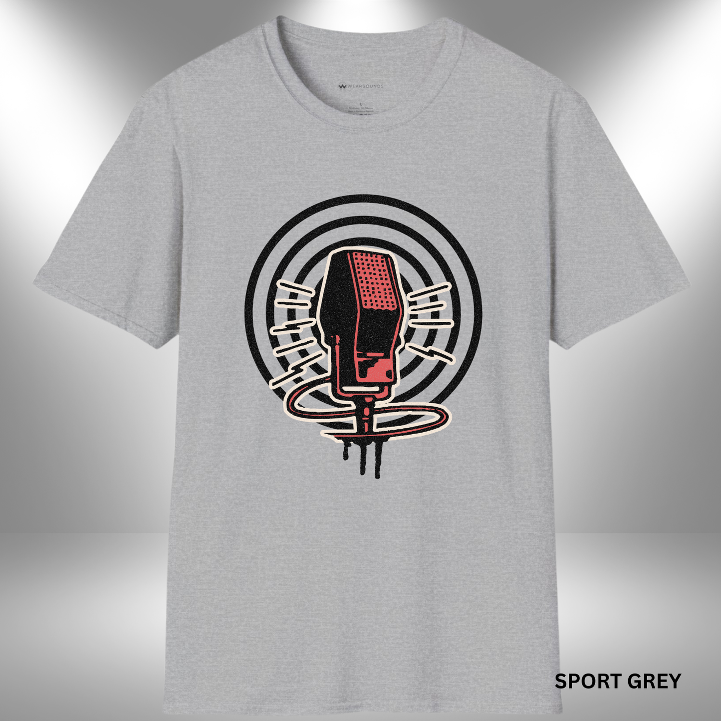 CLASSIC MIC    | T-SHIRT - 6 colors - 9 sizes  |  Retro Microphone Graphic Tee for Music Lovers