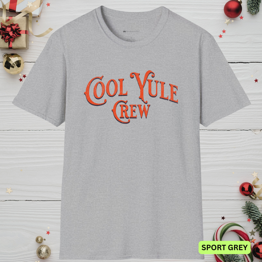 COOL YULE CREW  | T-SHIRT - 8 colors - 9 sizes | 🎁 Great Gift Holiday performers and party hosts, Musicians and music teachers