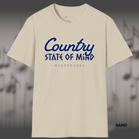 COUNTRY STATE OF MIND        | T-SHIRT - 5 colors - 9 sizes