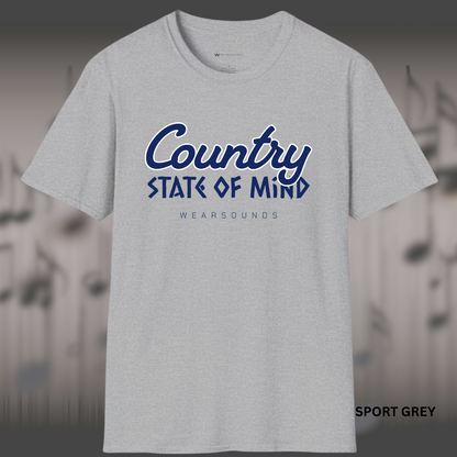 COUNTRY STATE OF MIND        | T-SHIRT - 5 colors - 9 sizes