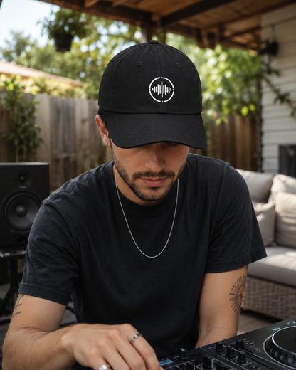 Soundwave Dad Hat | Audio Wave Logo Embroidered Cap