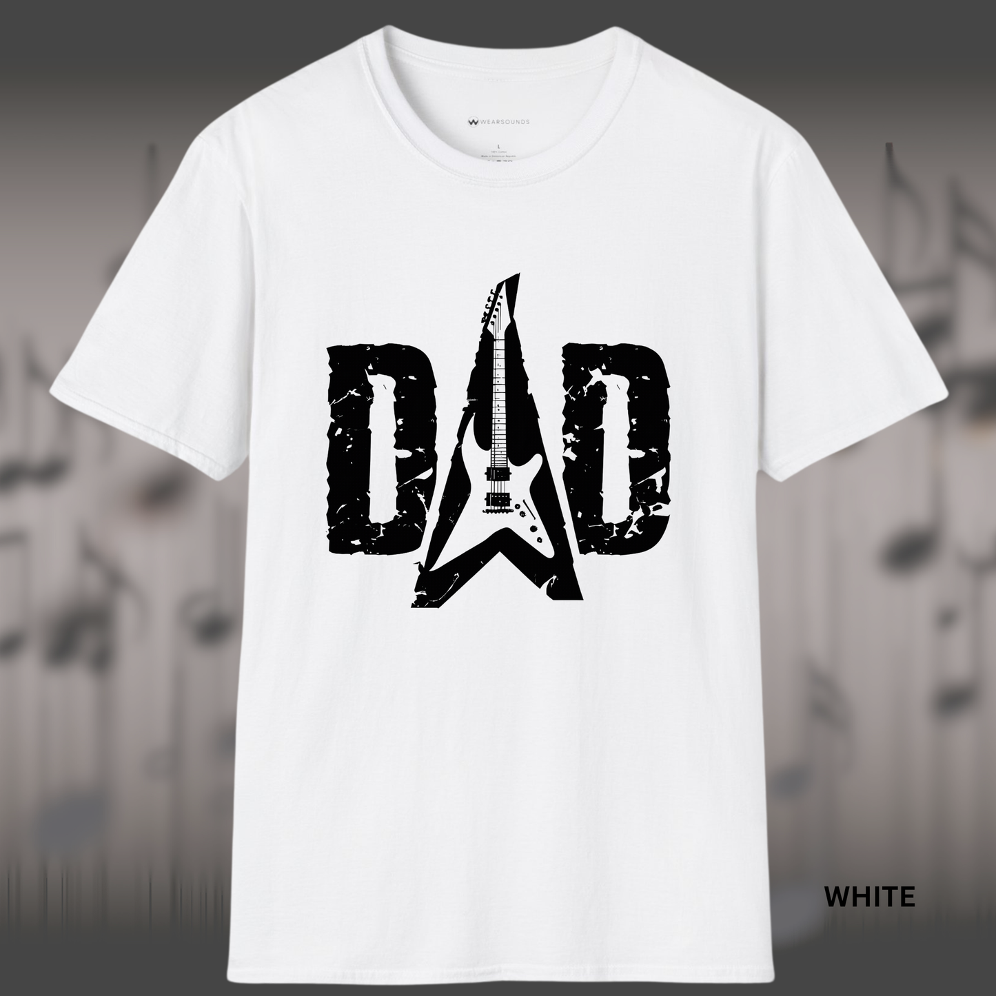 DAD Guitar T-Shirt    | T-SHIRT - 4 colors - 9 sizes |  Rock Music Shirt for Guitar Loving Fathers