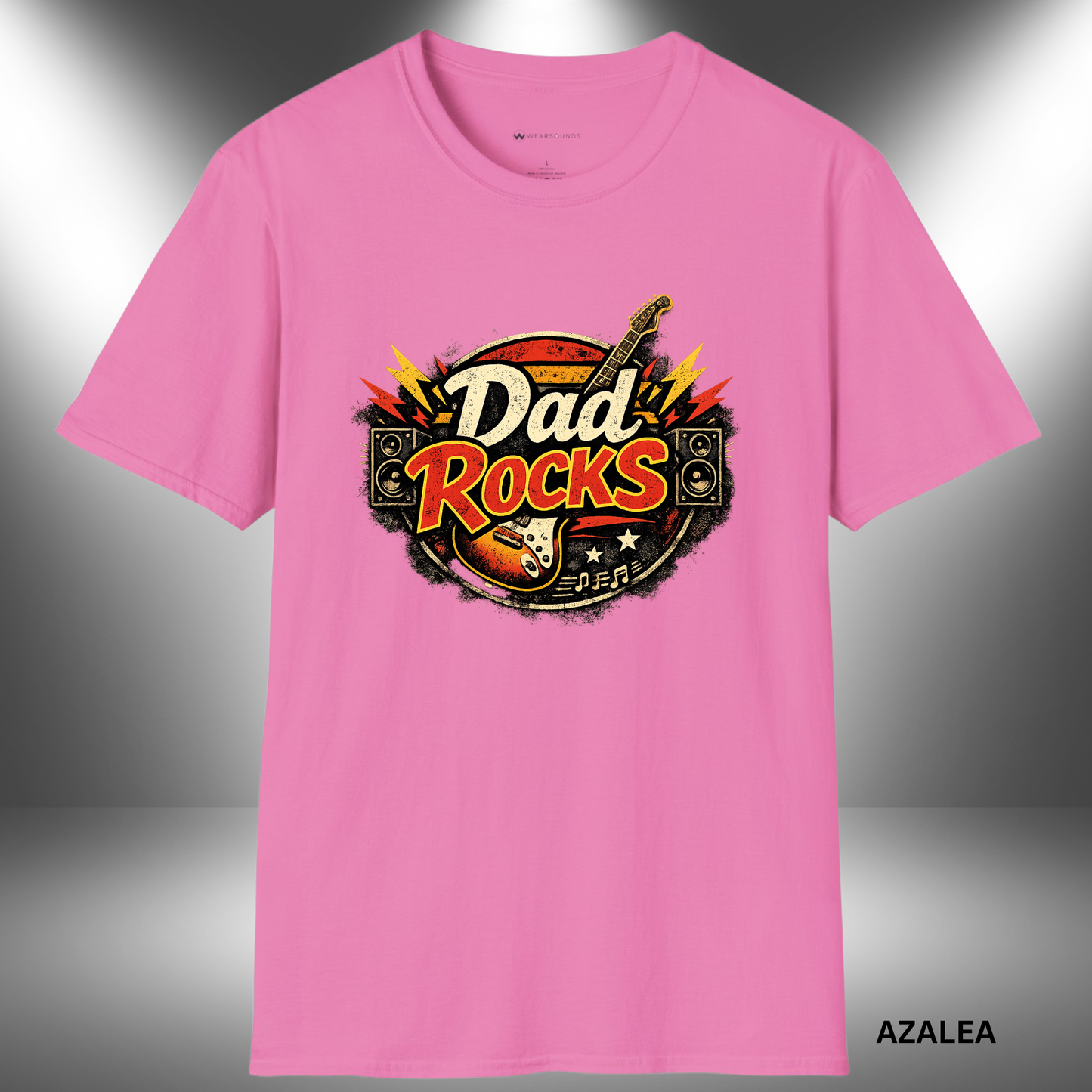 DAD ROCKS     | T-SHIRT - 7 colors - 9 sizes  |  Rock & Roll Dad Tee for Father’s Day & Everyday Wear