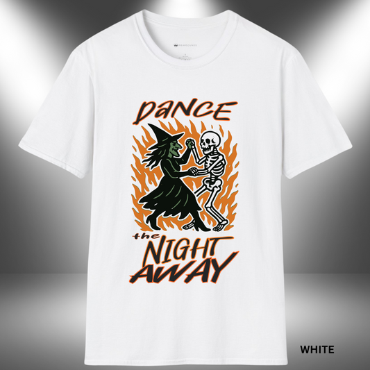 WITCH & BONE BOOGIE     | T-SHIRT - 5 colors - 9 sizes  |  Great gift for Halloween partygoers, Music-loving witches, Fans of vintage horror, rockabilly, or monster mash vibes.