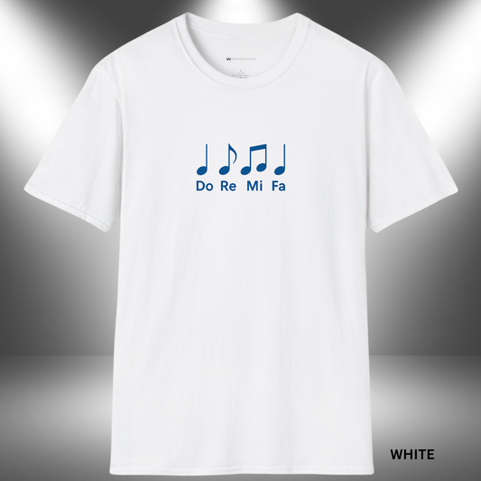 DO RE MI FA    | T-SHIRT - 7 colors - 9 sizes  | Solfege Notes Shirt  - Start with the basics!
