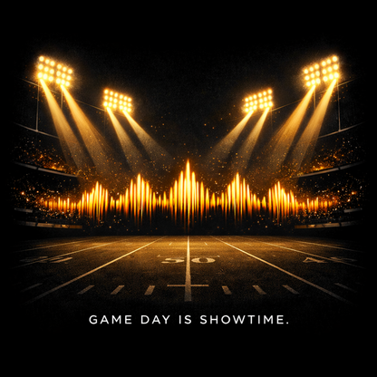 GAME DAY IS SHOWTIME      | T-SHIRT - 2 colors - 9 sizes | Great Gift for: Football fans who love stadium atmosphere - especially the half time show.