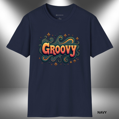 GROOVY     | UNISEX | T-SHIRT - 7 colors - 9 sizes | Feelin’ the funk and living that retro life. ✌️🌈✨