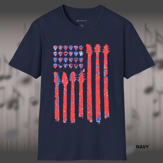 GTR AMERICAN FLAG - Red White Blue  | T-SHIRT - 7 colors - 9 sizes
