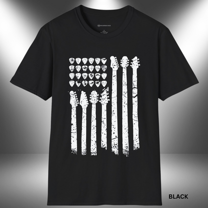 GTR AMERICAN FLAG - White     | T-SHIRT - Limited Colors - 9 Sizes