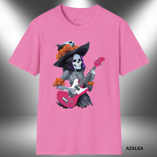 Guitar Ghoul Queen      | T-SHIRT - 3 colors - 9 sizes |  Great gift if she’s spooky, if she’s loud, if she shreds.