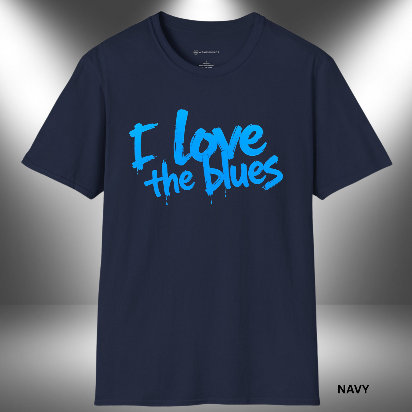 I LOVE THE BLUES        | T-SHIRT - 7 colors - 9 sizes