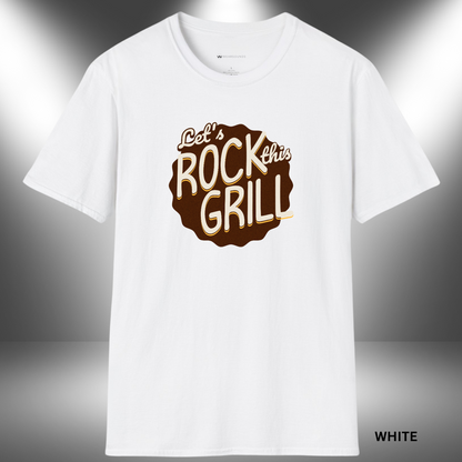 LET'S ROCK THIS GRILL        | T-SHIRT - 5 colors - 9 sizes | 🔥 Throw down the beats and the burgers. Rock your next BBQ in style
