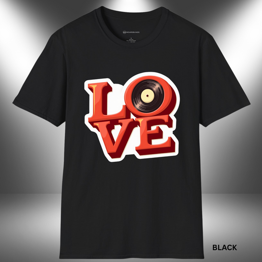 L O V E - (VINYL)  | T-SHIRT - 7 colors - 9 sizes