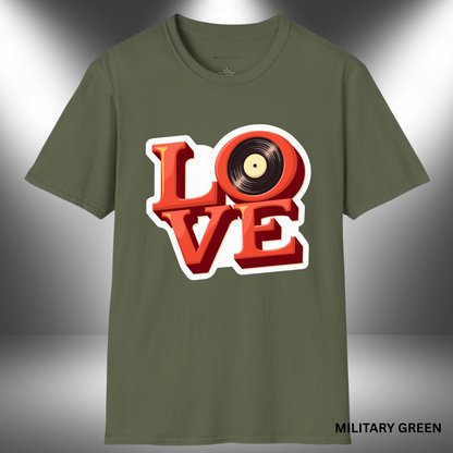 L O V E - (VINYL)  | T-SHIRT - 7 colors - 9 sizes
