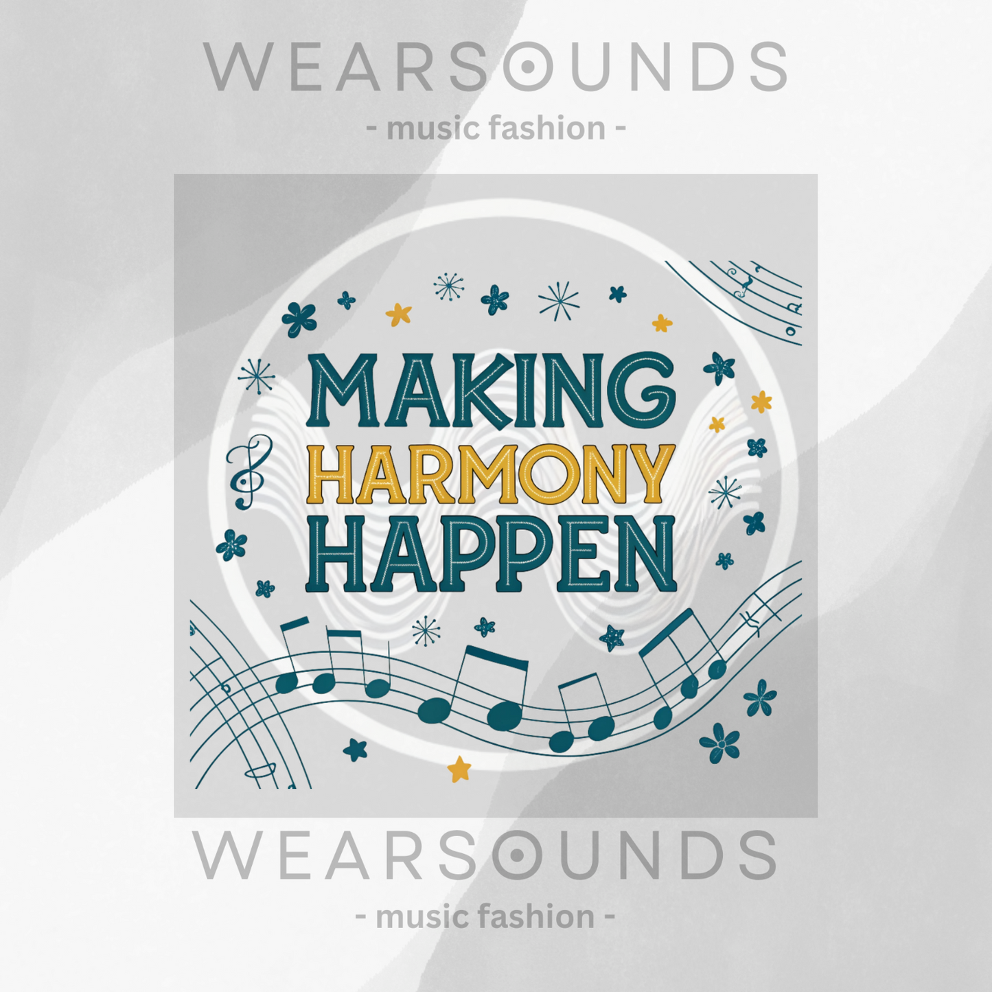 MAKING HARMONY HAPPEN        | T-SHIRT - 7 colors - 9 sizes | Great gift for Choir, Teachers, Singers.