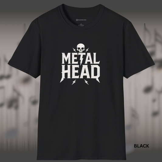 METAL HEAD    | T-SHIRT - 6 colors - 9 sizes | 🎁 Perfect for:  Metal and hard rock fans. Concertgoers and festival junkies. Anyone who lives for loud riffs and raw energy