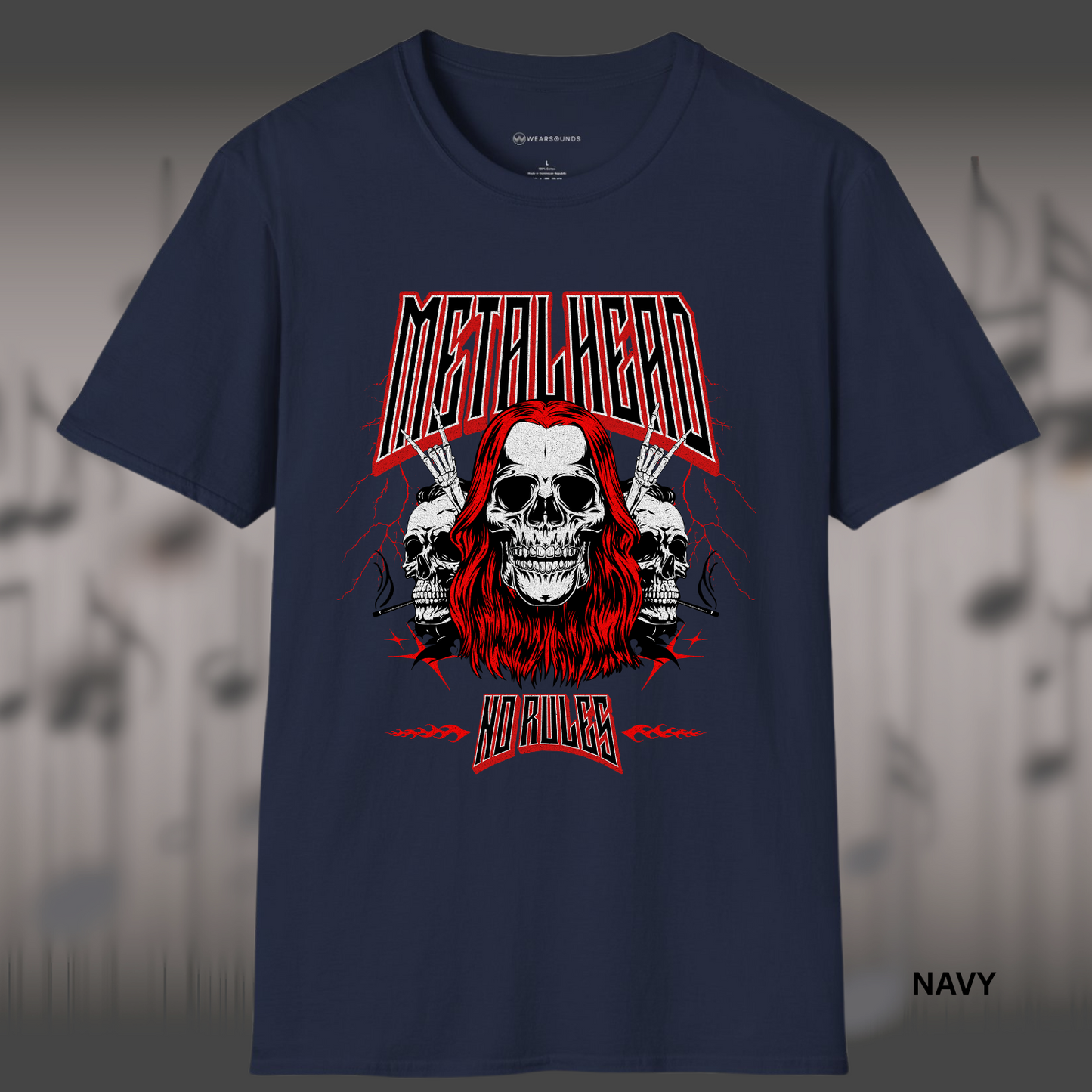 METALHEAD - NO RULES        | T-SHIRT - 7 colors - 9 sizes