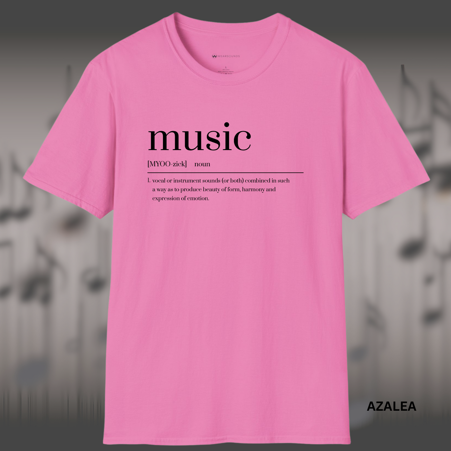 MUSIC DEFINED      | T-SHIRT - 7 colors - 9 sizes |Wear the definition of your passion — perfect for music lovers who know it's more than sound.