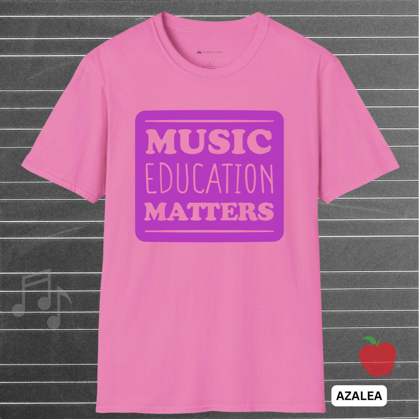 MUSIC EDUCATION MATTERS - Mauve       | T-SHIRT - 7 colors - 9 sizes | Support the soundtrack of our schools—wear your passion for music education with pride.