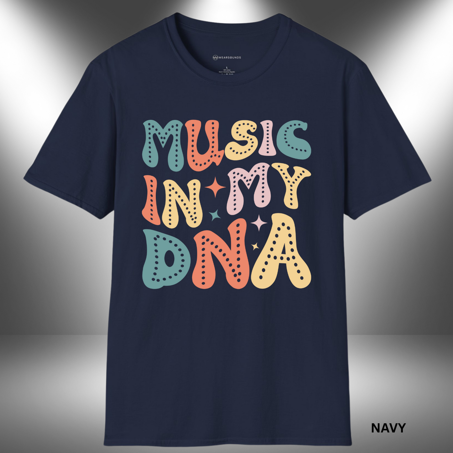 MUSIC IN MY DNA         | T-SHIRT - 7 colors - 9 sizes