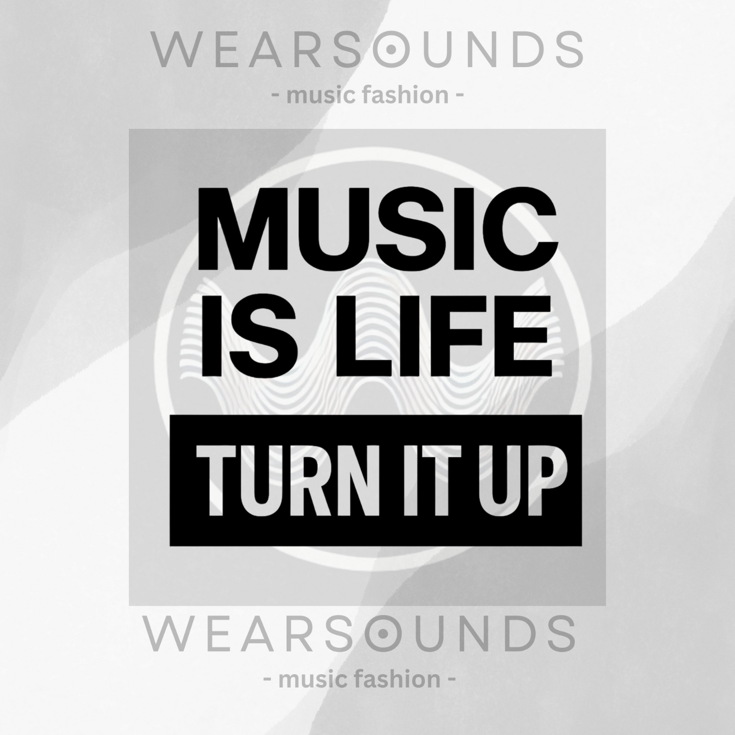 MUSIC IS LIFE - TURN IT UP       | T-SHIRT - 7 colors - 9 sizes | Let the world know how you live. Crank up your style and grab this tee now!