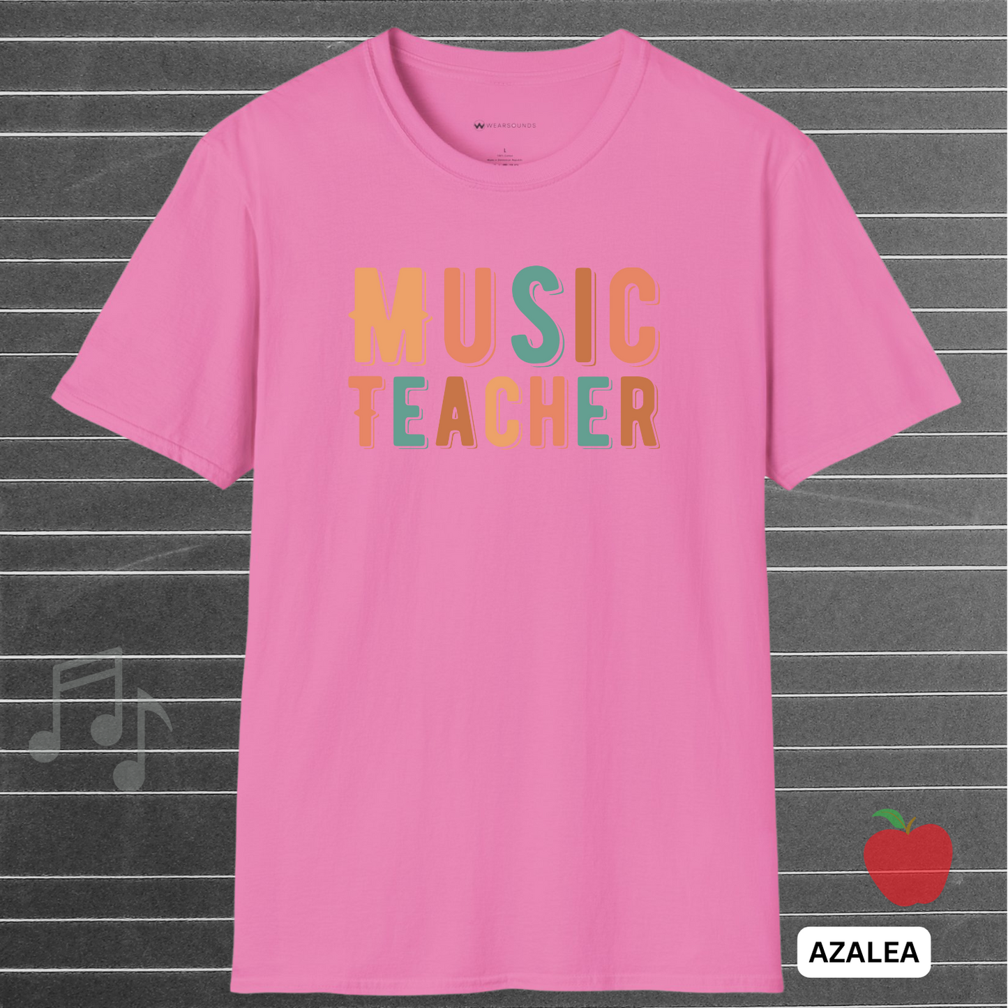 Retro MUSIC TEACHER T-Shirt – Gift for Music Educators      | T-SHIRT - 7 colors - 9 sizes |  Every note matters. Every student counts. Wear your dedication proudly with our retro-inspired Music Teacher tee!