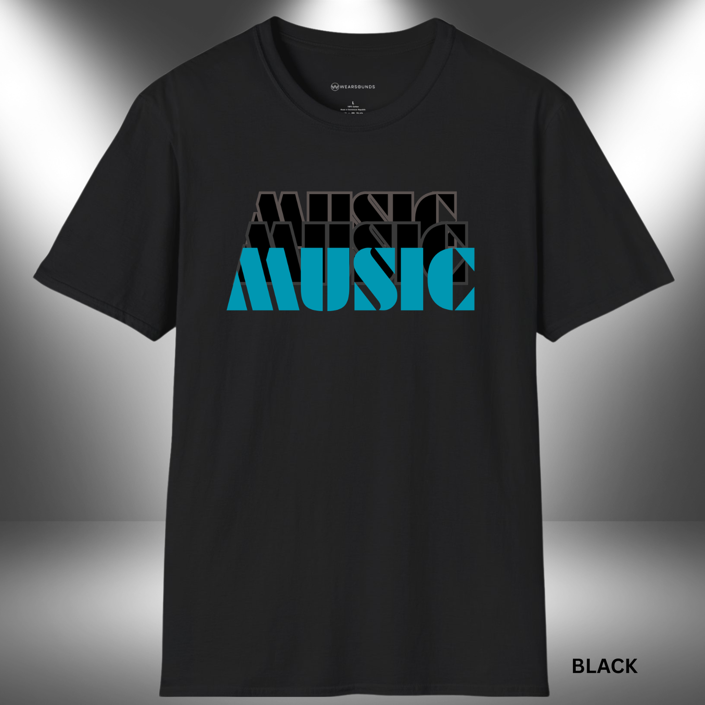 MUSIC TEE     | T-SHIRT - 7 colors - 9 sizes | Music Graphic Tee for Musicians & Music Lovers