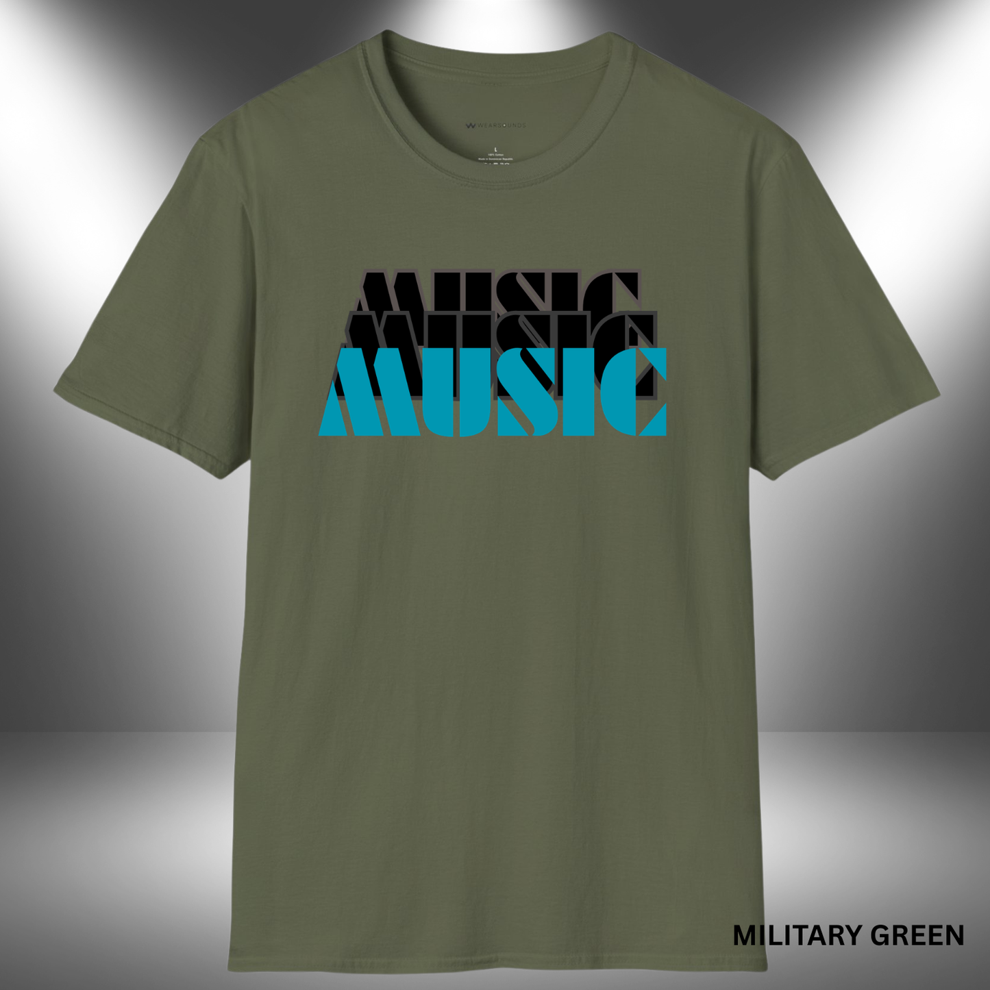 MUSIC TEE     | T-SHIRT - 7 colors - 9 sizes | Music Graphic Tee for Musicians & Music Lovers