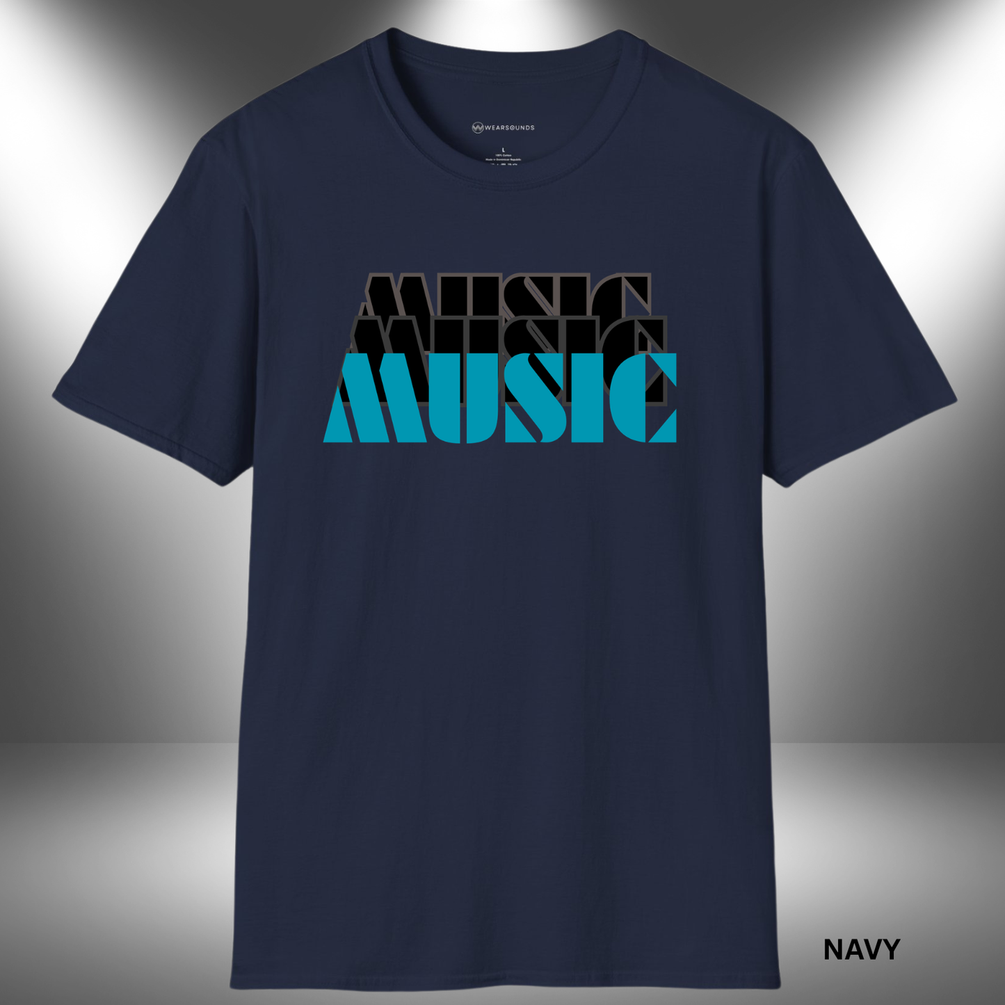 MUSIC TEE     | T-SHIRT - 7 colors - 9 sizes | Music Graphic Tee for Musicians & Music Lovers