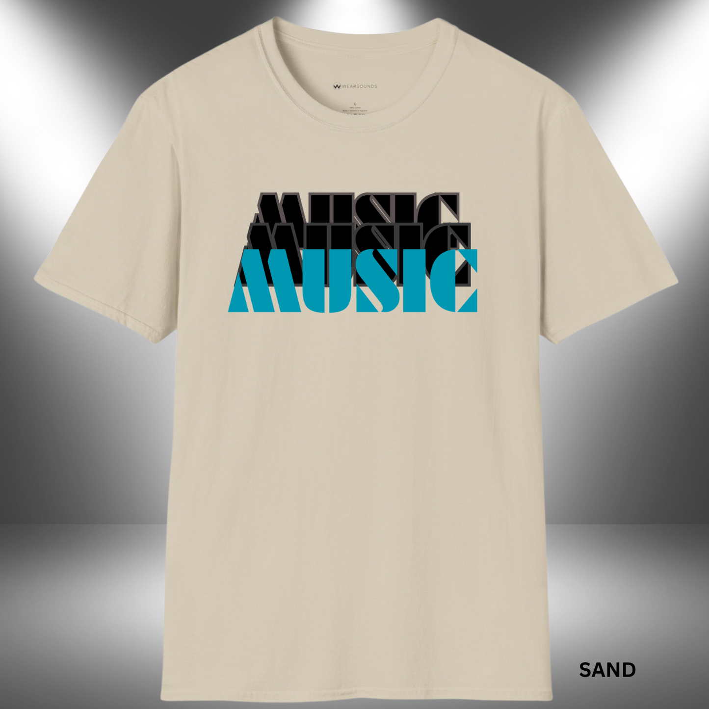 MUSIC TEE     | T-SHIRT - 7 colors - 9 sizes | Music Graphic Tee for Musicians & Music Lovers