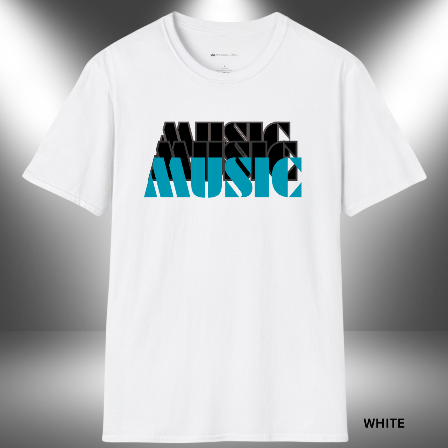 MUSIC TEE     | T-SHIRT - 7 colors - 9 sizes | Music Graphic Tee for Musicians & Music Lovers