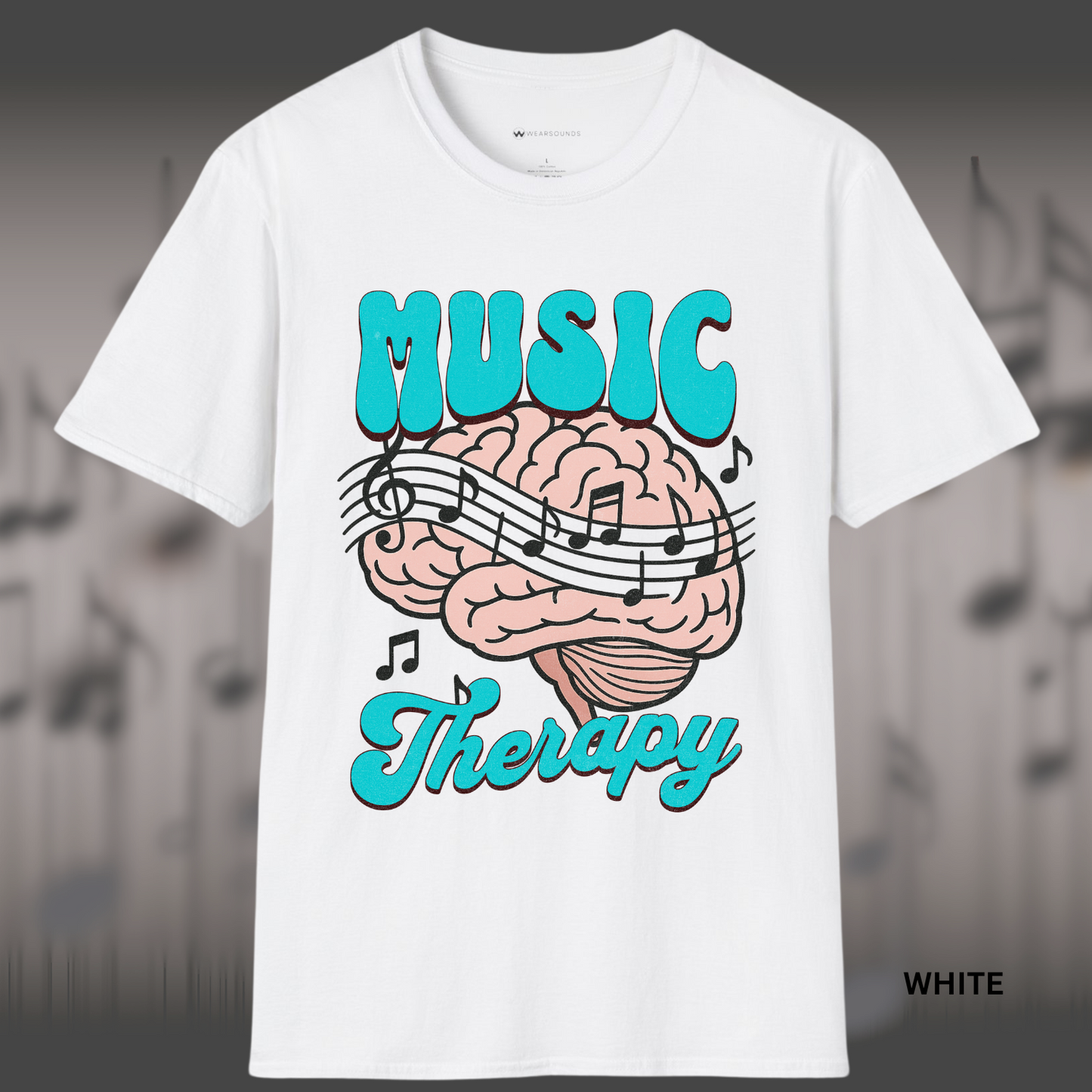 MUSIC THERAPY        | T-SHIRT - 5 colors - 9 sizes