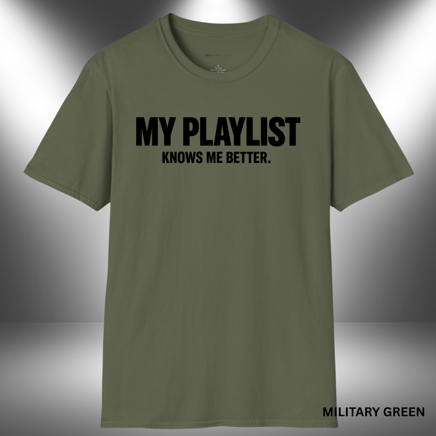 MY PLAYLIST KNOWS ME BETTER    | T-SHIRT - 5 colors - 9 sizes  |  Music Lover Tee