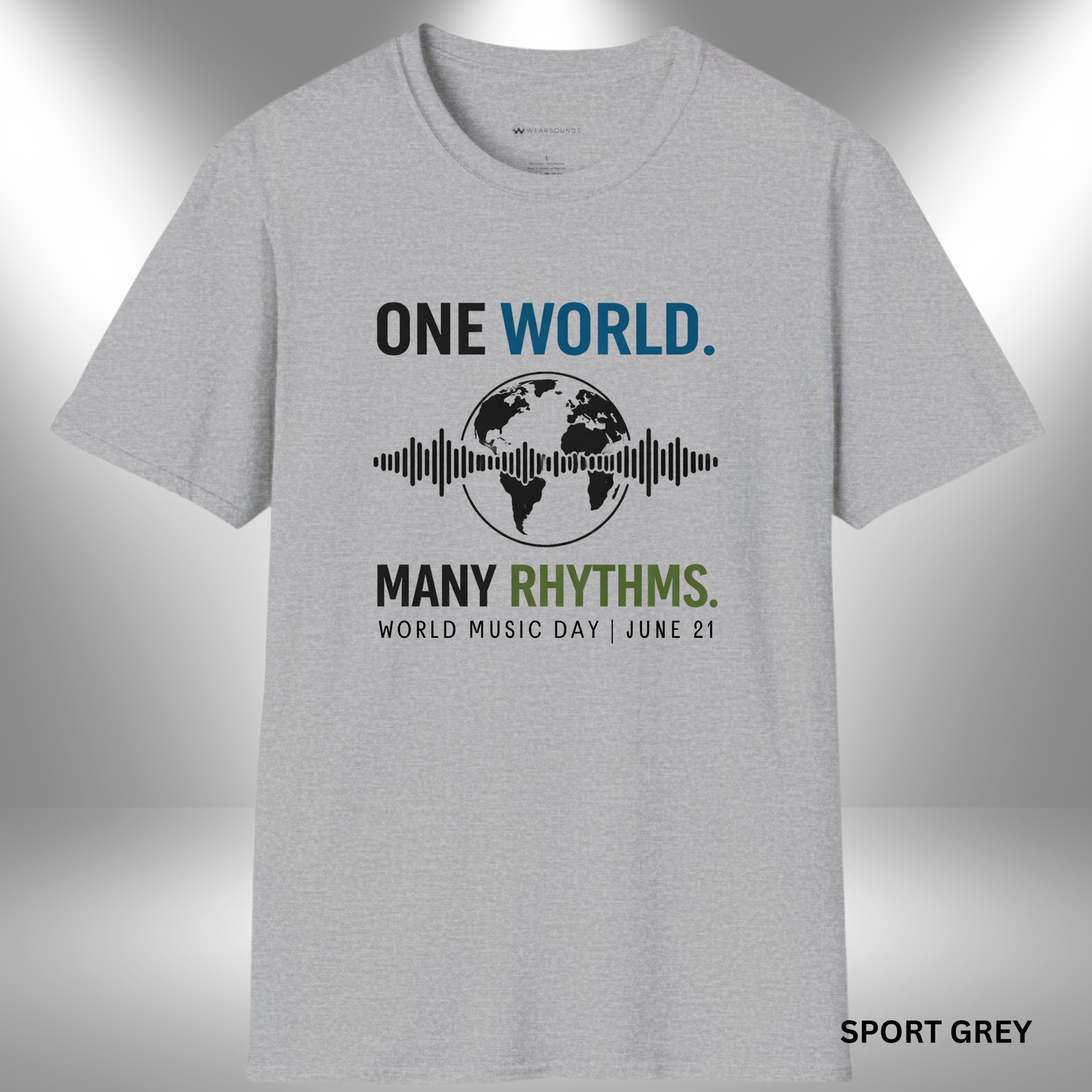 WORLD MUSIC DAY    | T-SHIRT - 4 colors - 9 sizes |  Global Music Unity Shirt for World Music Lovers
