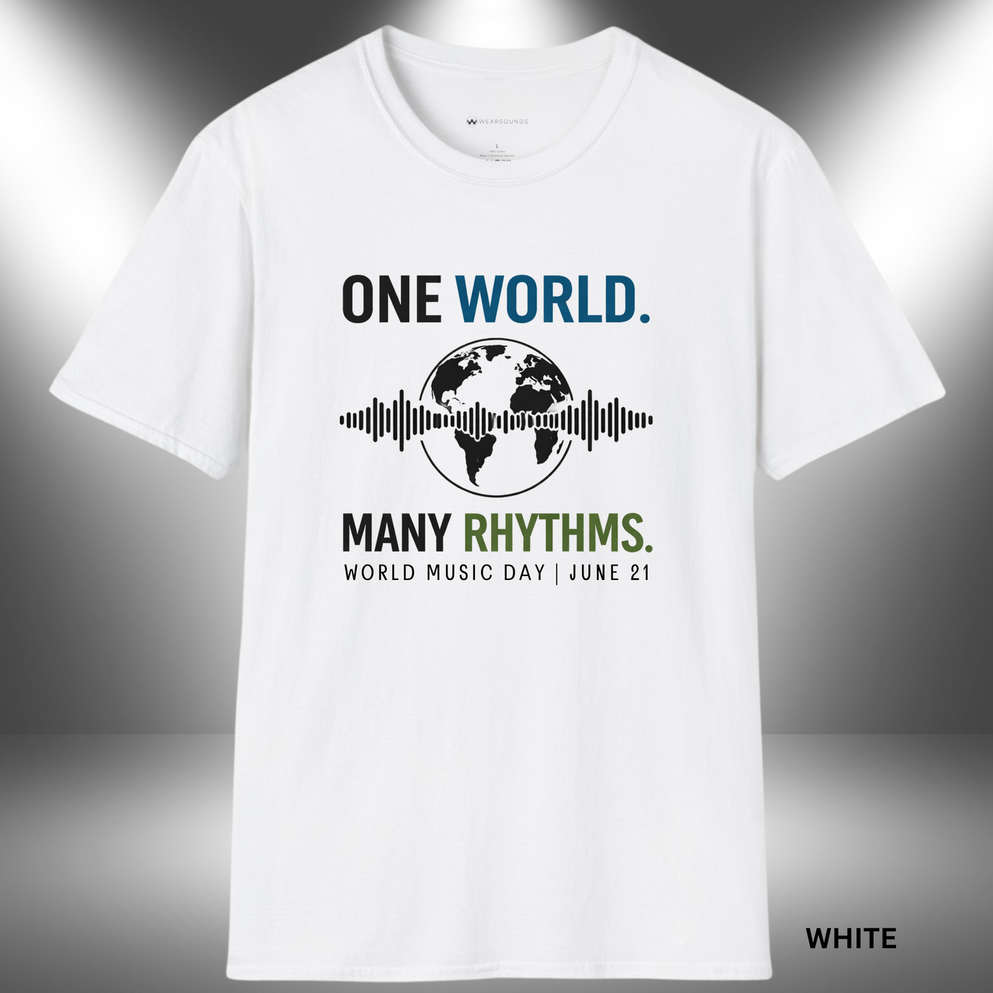 WORLD MUSIC DAY    | T-SHIRT - 4 colors - 9 sizes |  Global Music Unity Shirt for World Music Lovers
