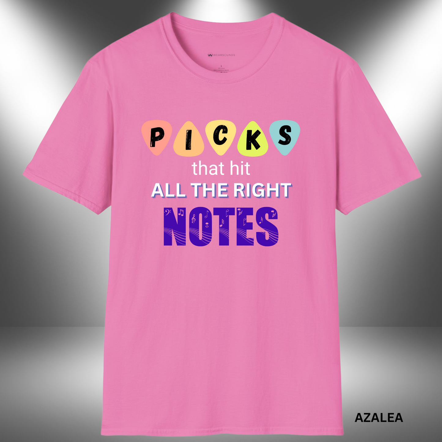 PICKS THAT HIT ALL THE RIGHT NOTES   | T-SHIRT - 7 colors - 9 sizes