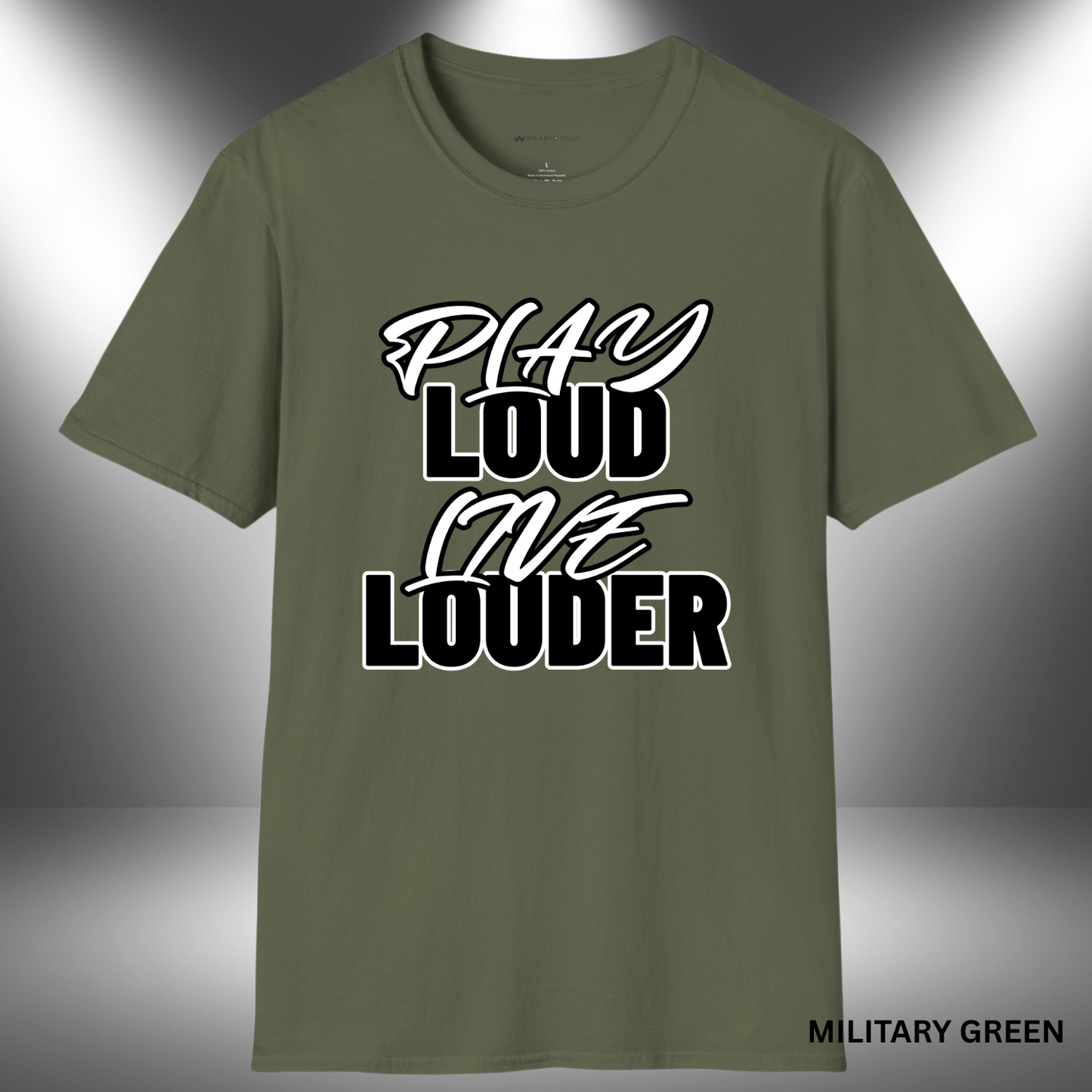 PLAY LOUD - LIVE LOUDER        | T-SHIRT - 7 colors - 9 sizes | 👉 Ready to make some noise?