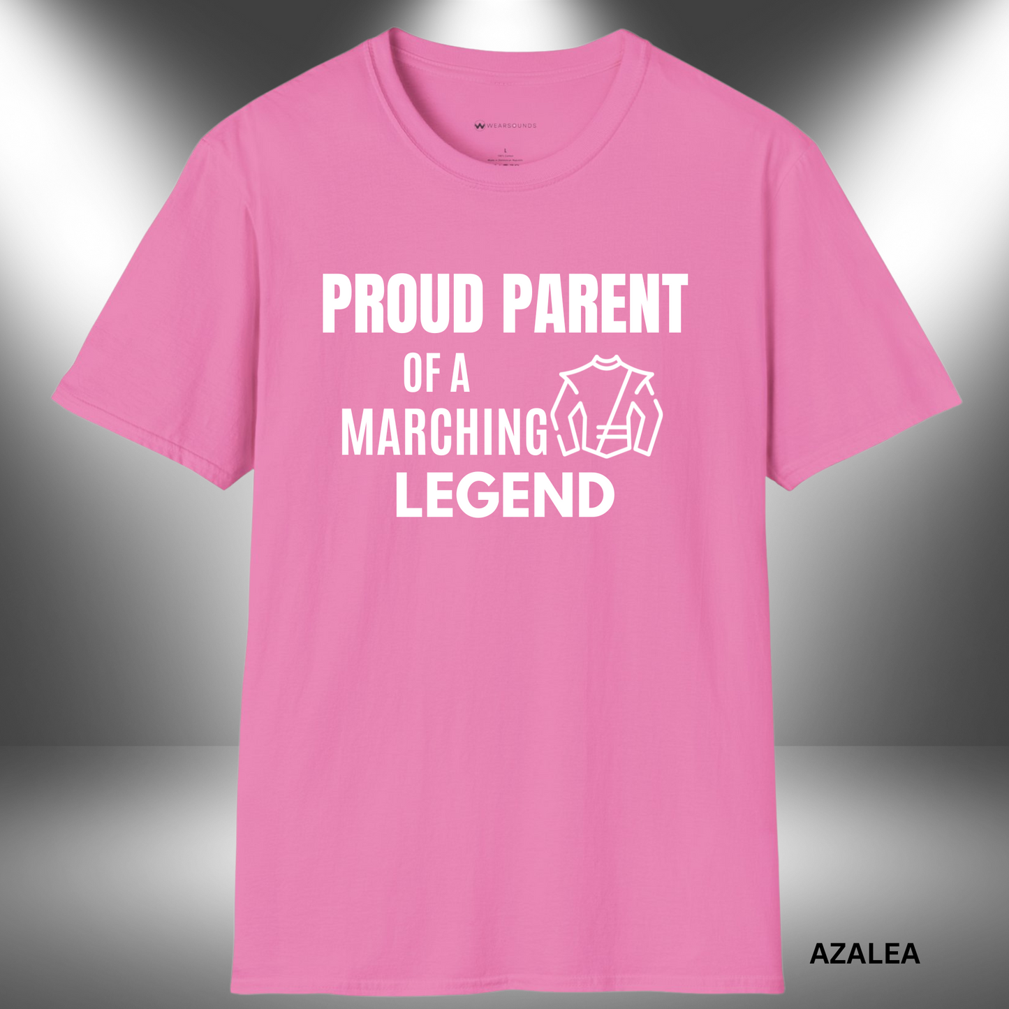 Marching Legend Parent      | T-SHIRT - 7 colors - 9 sizes |  Gift for Band Moms & Band Dads -