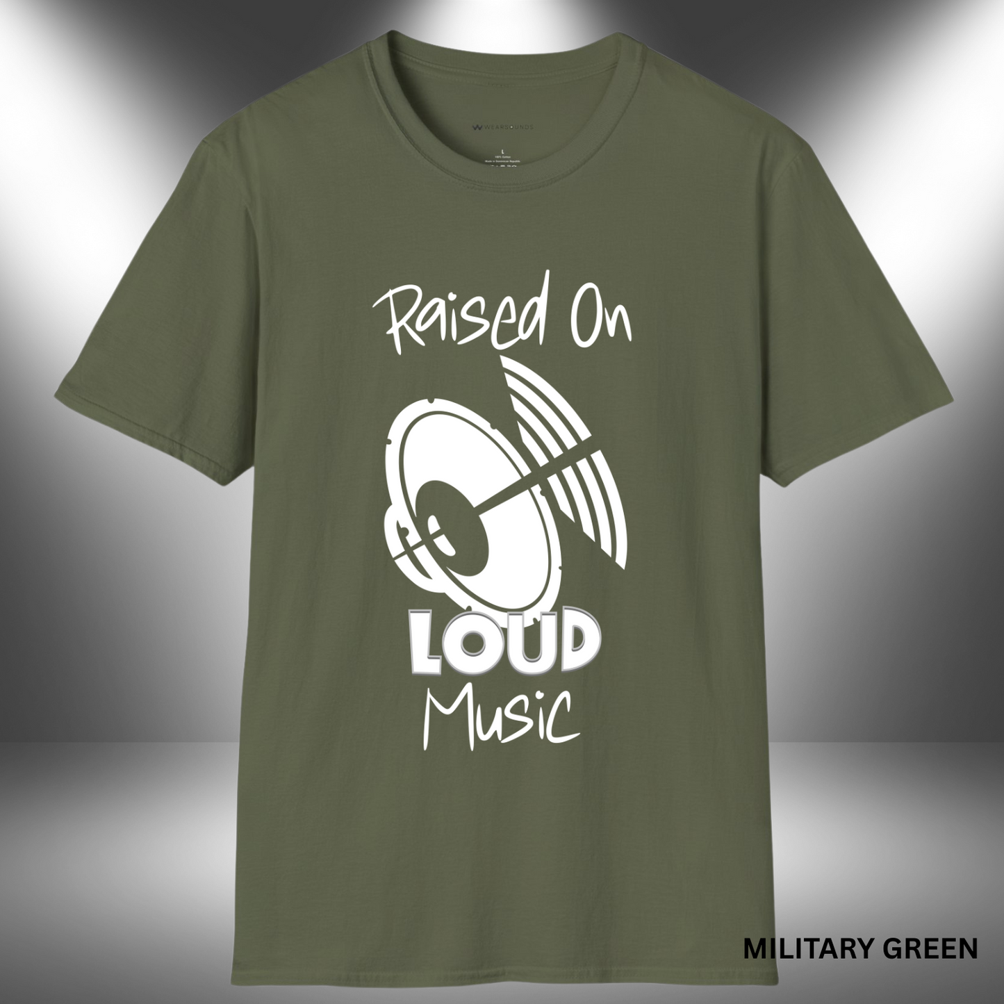 RAISED ON LOUD MUSIC  | T-SHIRT - 7 colors - 9 sizes