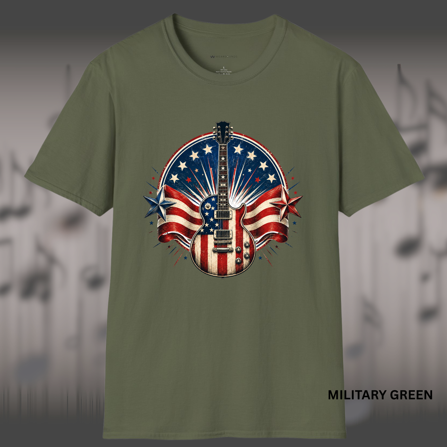 ROCKING AMERICA     | T-SHIRT - 7 colors - 9 sizes |