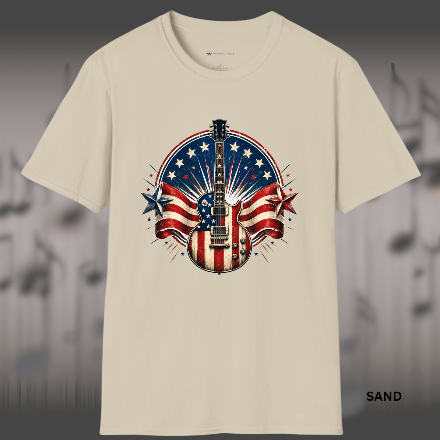 ROCKING AMERICA     | T-SHIRT - 7 colors - 9 sizes |